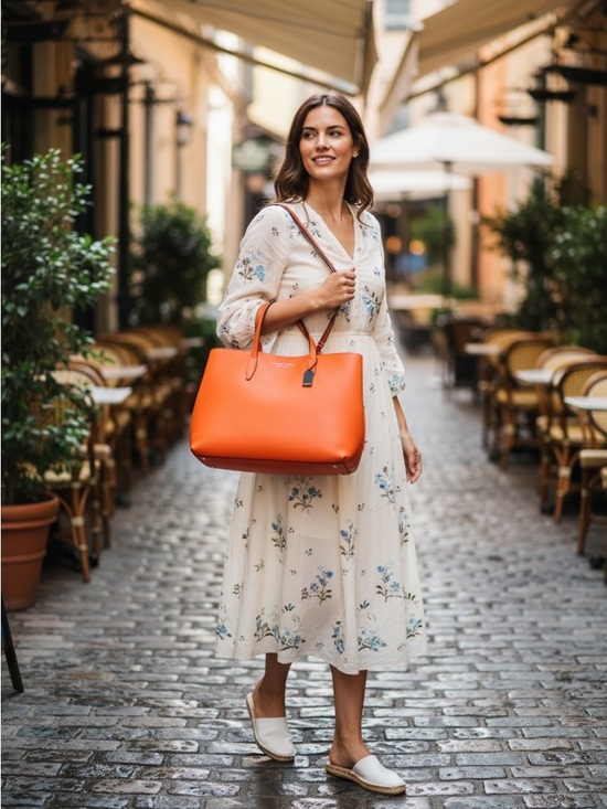 kate spade Handbags - Kate Spade Vibrant Orange Tote
